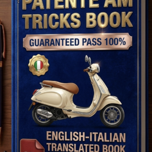 Patente AM Tricks Book - English-Italian Study Guide 2026
