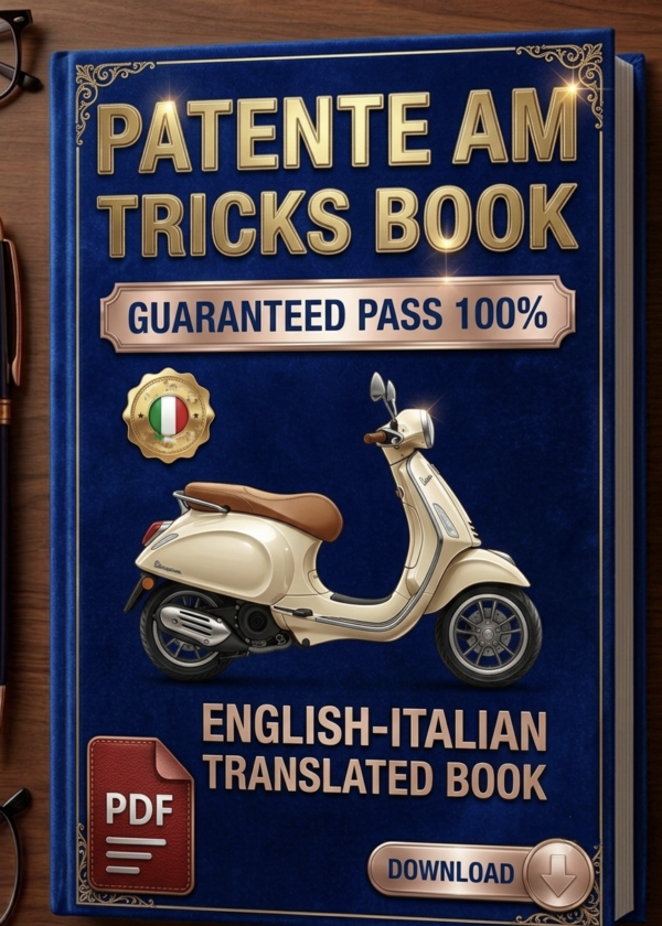 Patente AM Tricks Book - English-Italian Study Guide 2026